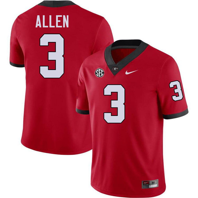 CJ Allen Georgia Jersey,University Of Georgia Bulldogs Football Jersey,Uniforms,Gears-Red